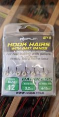Korum Hook Hair with Bait Band (nr 12) Korum Hook Hair with Bait Band (nr 12)